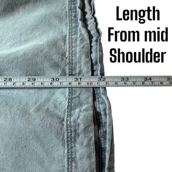 Urban Outfitters Cooperative Dress Chambray Blue Mini Shirtdress Womens XS - Picture 10 of 10